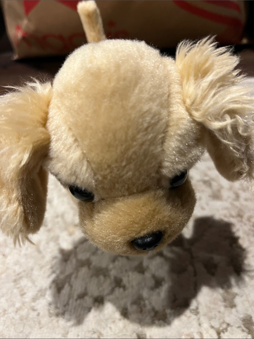 Plush Tan Puppy Stuffed Animal - Soft Kids Toy